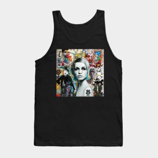 Twiggy & Chaplin pop art Tank Top